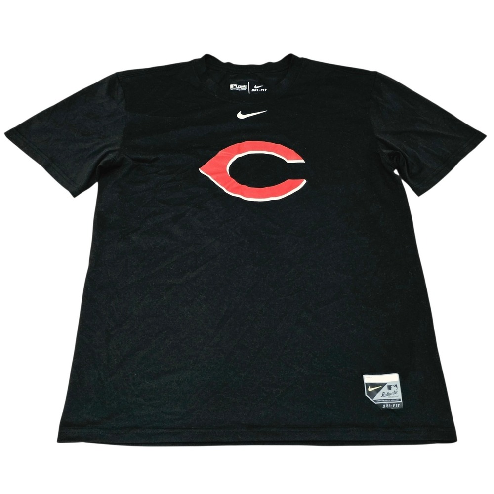 Nike Cincinnati Reds MLB Authentic Collection Dri-FIT Shirt Mens Medium Black